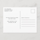 We testten positief Funny Pregnancy Announding Aankondigingskaart (Achterkant)