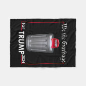 We The Garbyge voor Trump 2024 Funny Garge Man kos Fleece Deken (Voorkant (Horizontaal))