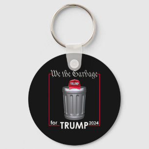 We The Garbyge voor Trump 2024 Funny Garge Man kos Sleutelhanger