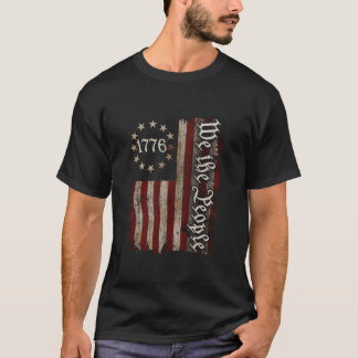 We The People 1776 Amerikaanse Vlag 4 juli T-shirt