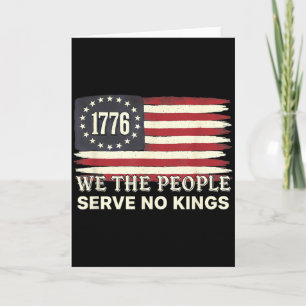 We The People 1776 Amerikaanse Vlag Dienen Geen Ko Kaart