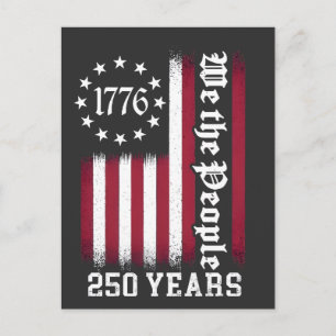 We The People 250 jaar jubileum VS   Feestdagenkaart