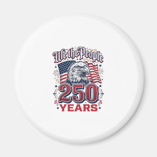 We The People 250 Jaar Patriottische Adelaar Vinta Magneet