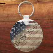 We The People American Flag Keychain (Achterkant)