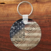 We The People Amerikaanse Vlag Sleutelhanger (Voorkant)