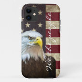 We The People Amerikaanse Vlag Steenarend Case-Mate iPhone Case (Achterkant)