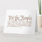 We the People Bedankkaart (Voorkant)
