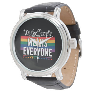 We The People Betekent Iedereen Amerikaanse Grondw Horloge