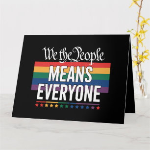 We The People Betekent Iedereen Amerikaanse Grondw Kaart