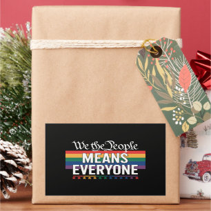 We The People Betekent Iedereen Amerikaanse Grondw Rechthoekige Sticker