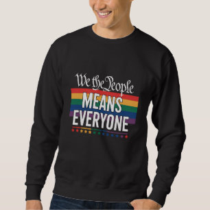 We The People Betekent Iedereen Amerikaanse Grondw Trui