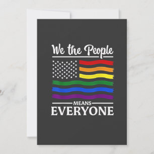 We The People Betekent Iedereen LGBTQ Pride Month  Kaart