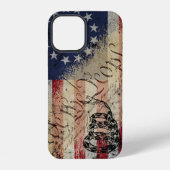 We The People Betsy Ross American Flag en Snake i iPhone Hoesje (Achterkant)