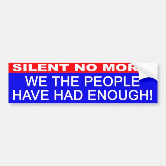 We the People bumpersticker (Voorkant)