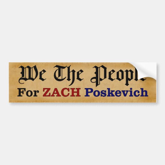 We the People - Bumpersticker (Voorkant)