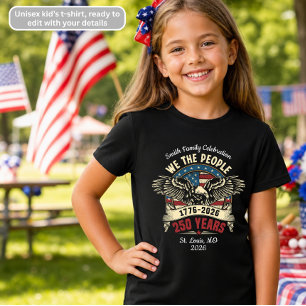 We the People Eagle Patriottisch 4 juli Kinderen T-shirt