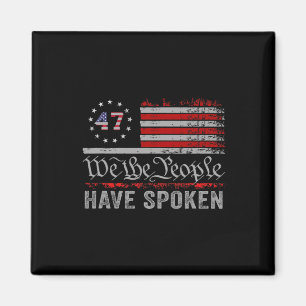 We The People Have Gesproken Trump 2024 Verkiezing Magneet
