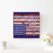 WE THE PEOPLE - HAVE HAD ENOUGH VIERKANTE KLOK (Huis)