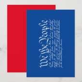 We the People Kaart (Voorkant / Achterkant)