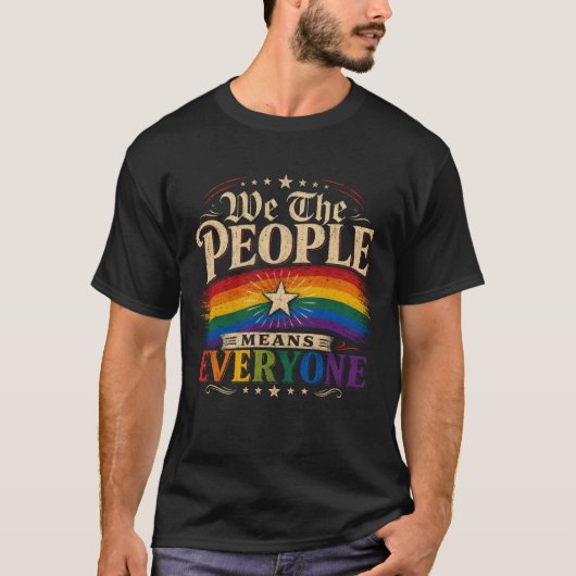 We The People Means Everyone T-shirt (Voorkant)
