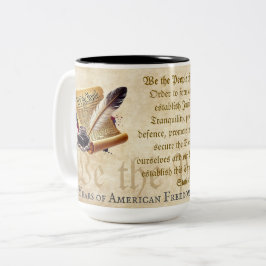 We the People Mug 250 Year Anniversary of America Tweekleurige Koffiemok