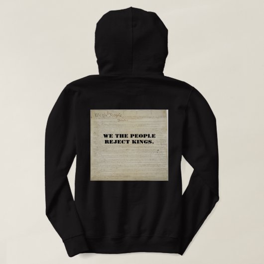 We the People No Kings T-shirt (Design achterkant)