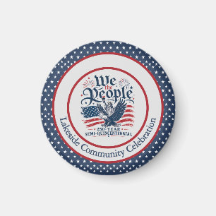 We the People Persoonlijke 250 Jaar 4 Juli Magneet