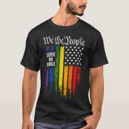 We The People Regenboog Amerikaanse Vlag T-shirt