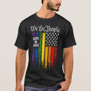 We The People Regenboog Amerikaanse Vlag T-shirt