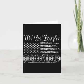 We the People Remember Everyone Deployed RED Kaart