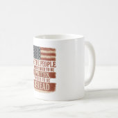 We the People Reread Flag Quote Koffiemok (Voorkant rechts)