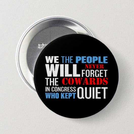 we the people... ronde button 7,6 cm (Voorkant /achterkant)