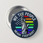 we the people... ronde button 7,6 cm (Voorkant /achterkant)