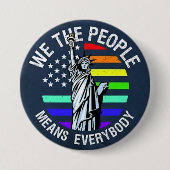 we the people... ronde button 7,6 cm (Voorkant)