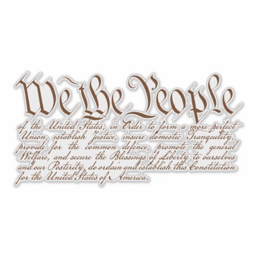 We the People Sticker (Voorkant)