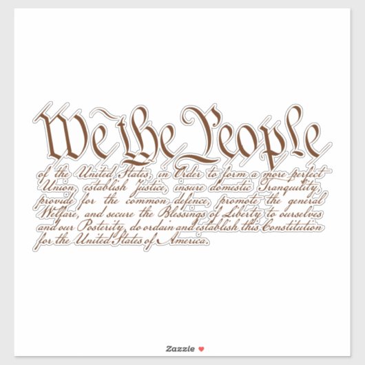 We the People Sticker (Vel)
