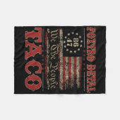 We The People Taco Foxtrot Delta Taco 2 Fleece Deken (Voorkant (Horizontaal))