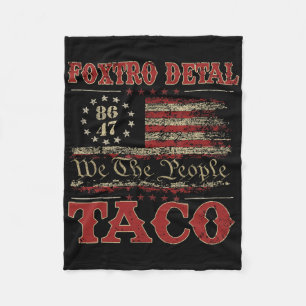 We The People Taco Foxtrot Delta Taco 2 Fleece Deken