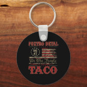 We The People Taco Foxtrot Delta Taco 2  Sleutelhanger (Voorkant)