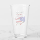 "We the People" Trump 2020 Glass Cup Glas (Achterkant)
