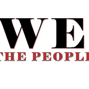 We The People Typografie T-Shirt Patriottisch T-