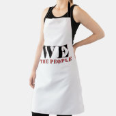We The People Typography Apron | Patriotic Schort (Insitu)