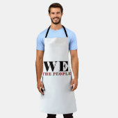We The People Typography Apron | Patriotic Schort (Gedragen)