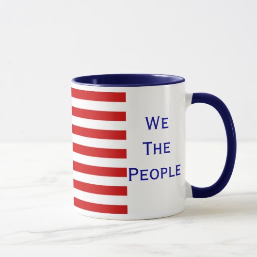 We The People USA Flag Coffee Mok van Janz (Rechts)