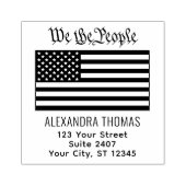 #We the People Verenigde Staten Amerikaanse vlag N Rubberstempel (Afrduk)