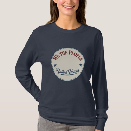 We The People Vintage Badge T-shirt (Voorkant)