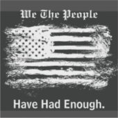 We The People - Vlag in Nood Sticker (Voorkant)