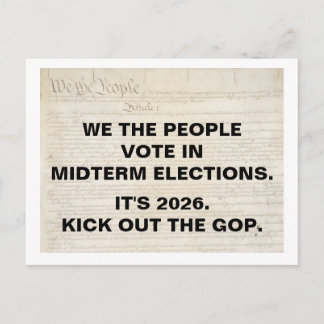 We the People Vote in 2026 Midterm Elections Briefkaart