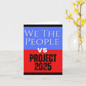 We the People vs Project 2025 redden democratie Kaart (Gele Bloem)
