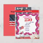 We The Silly Geese 250th Funny Celebration Bedankkaart (Voorkant / Achterkant)